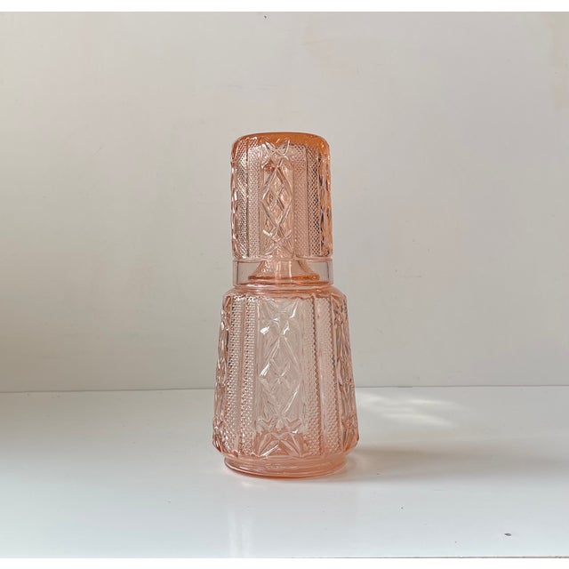 Art Deco Pink Decanter by Brockwitz, 1920s For Sale - Image 4 of 8