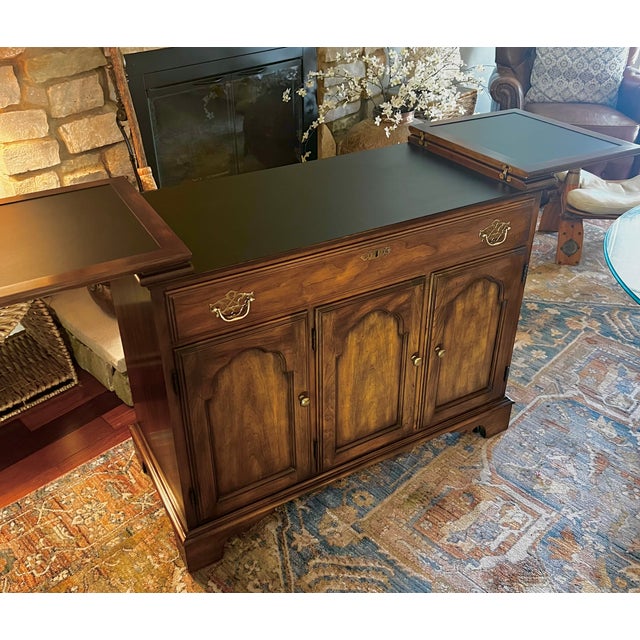 1980s Statton Trutype Americana Cherry Flip Top Server For Sale - Image 12 of 15