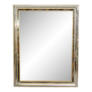 Rare Multi-Faceted Dimensional LaBarge Gilded Framed Italian Mirror