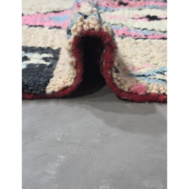 Tribal Neutral Handwoven Berber Wool Rug - 9.8 X 6.1 Ft For Sale - Image 3 of 9