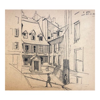 1930s Norman Kent Drawing of Paris For Sale