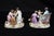 Pair of polychrome Meissen porcelain sculptures depicting scenes of motherhood, dating from the late 19th century....