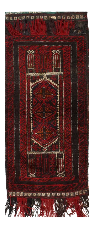 Vintage Persian Hand Knotted Shiraz Saddle Bag 2'1'' X 4'1''