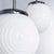 Mouth-Blown Ribbed Opaline Pendant Lamp, 1940s For Sale - Image 4 of 12