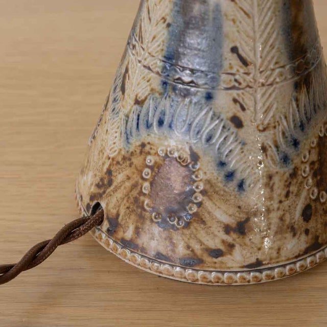 1960s French Ceramic Lamp by Jean-Claude Courjault For Sale - Image 10 of 11