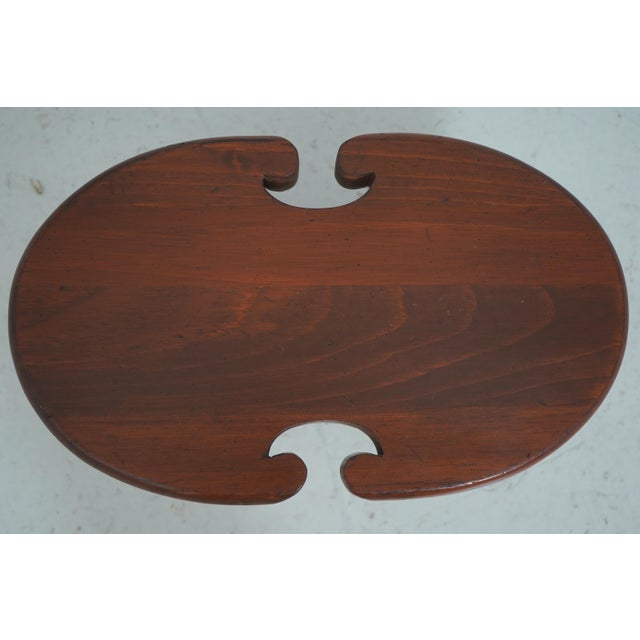 Traditional 1970s Ethan Allen Pine Old Tavern Footstool For Sale - Image 3 of 8