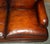 1 of 4 Hand Dyed Brown Leather Howards & Son Style Sofa Part of Suite For Sale - Image 12 of 18