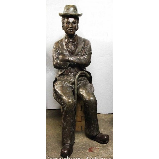 Lifesize Bronze Charlie Chaplin Statue For Sale - Image 5 of 5