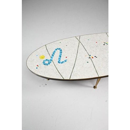 Vintage Mosaic Side Table, 1950s For Sale - Image 4 of 11