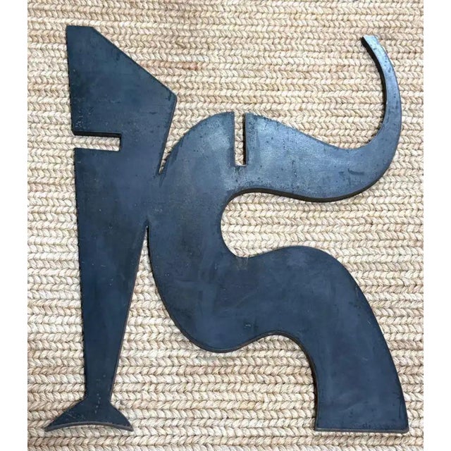 Late 20th Century Signed Pucci De Rossi Sculptural Blackened Steel Dining Table Base, 1987 For Sale - Image 5 of 18