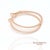 Contemporary 18k (750) Rose Gold Natural Diamond Hoop Earrings For Sale - Image 3 of 10