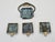 Gold Art Deco Ashtrays with Decorative Stand, 1920s, Set of 4 For Sale - Image 8 of 10