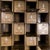 1920's original french industrial metal cabinet - thirty six klappets. Beautifully made very heavy weight sheet metal...