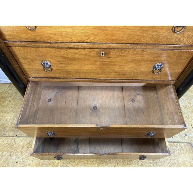 Antique Dutch Empire Oak Chiffonier Chest of Drawers, 1820s For Sale - Image 13 of 18