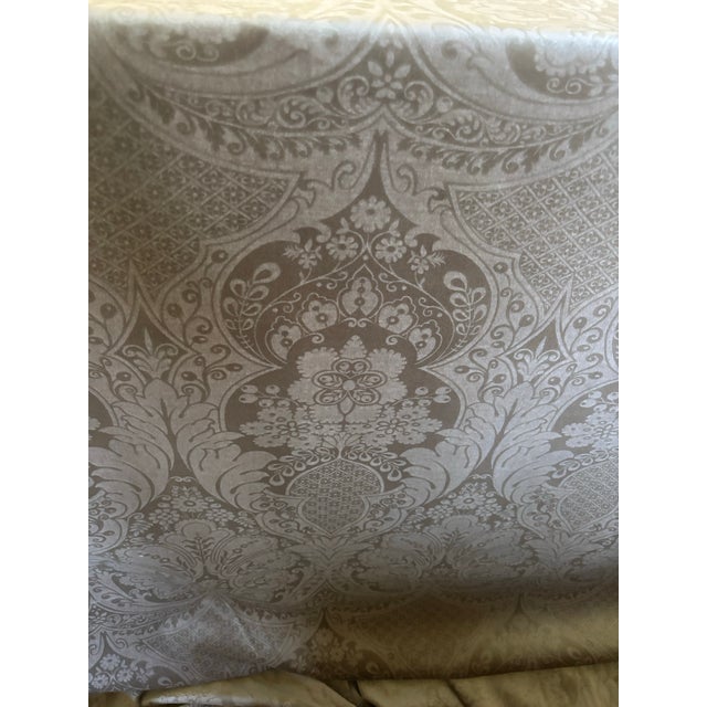 12 Yards of Cut Velvet Chocolate Brown Damask by Brunschwig & Fils For Sale In Philadelphia - Image 6 of 10
