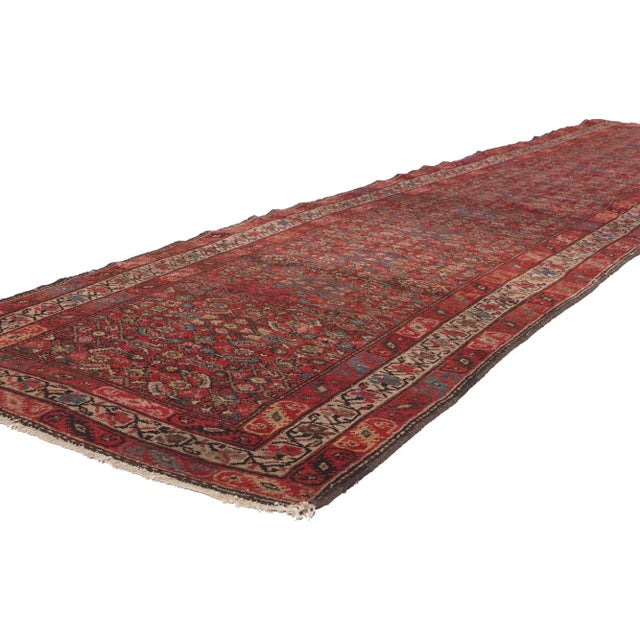 76833 Antique Persian Malayer Rug Runner, 03’03 x 13’02. Infuse your space with the comforting allure of Pacific Northwest...