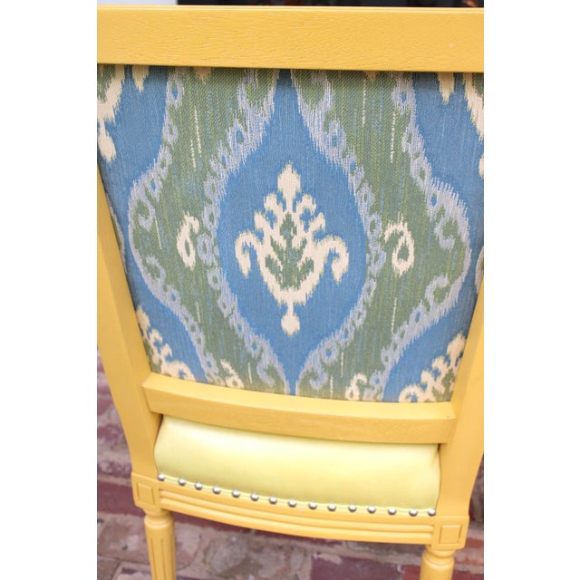 Gorgeous Pair of Palecek Leather Upholstered Chairs With Nailhead Trim For Sale - Image 12 of 14