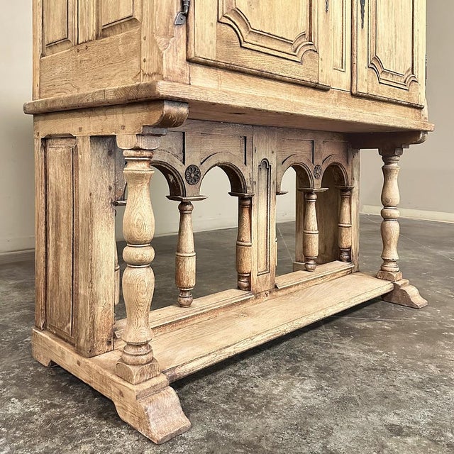 19th Century Rustic Country French Raised Cabinet For Sale - Image 11 of 12