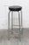 Vintage Chrome and Black Leatherette Stool, 1960s For Sale - Image 4 of 10