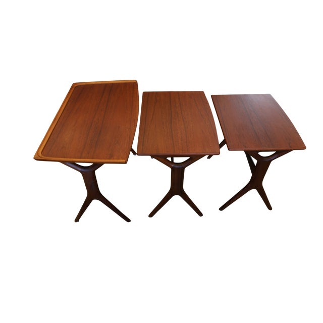 1970s Teak Desks by Johannes Andersen for CFC Silkeborg, 1960s, Set of 3 For Sale - Image 5 of 18