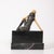 1930s Art Deco Flapper Girl Sculpture in Bronze & Resin on Rectilinear Marble Base For Sale - Image 5 of 13