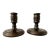 Vintage Late 20th Century Baldwin Venetian Bronze Candlestick Holders-Set of 2 For Sale