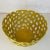 1990s Contemporary Free Form Cutout Ceramic Decorative Bowl in Mustard Yellow For Sale - Image 11 of 13