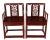 Burgundy Early 20th Century Chinese Brighton Pavilion-Style Bamboo Armchairs- a Pair For Sale - Image 8 of 8
