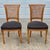 1940s c.1940s Directoire Neoclassical French Regency Fruitwood Cane Back Dining Chairs, Set of 4 For Sale - Image 5 of 17