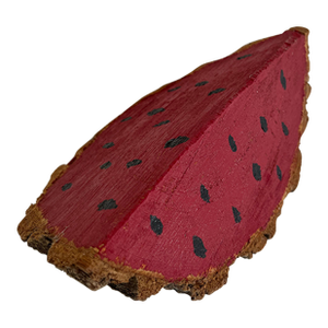 Vintage Folk Art Wood Watermelon Slice