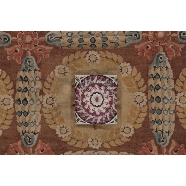 This 8x8 antique Aubusson square rug is an elegant addition to Rug & Kilim’s European collection, a refined example of the...