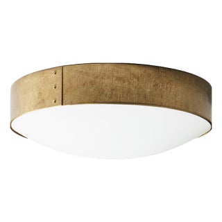 Small Modern Raw Brass Svep Ceiling Lamp from Konsthantverk, Sweden For Sale