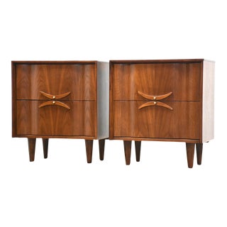 Walnut Nightstands - a Pair For Sale