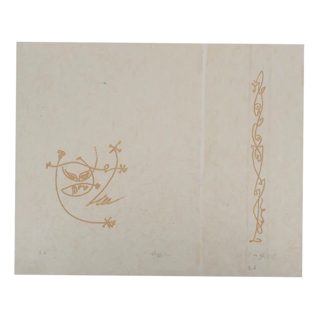 André Masson, Cosmic Kiss, Original Signed Engraving For Sale