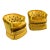 Pair of Henredon Tufted Barrel Back Swivel Lounge Chairs in Chartreuse Velvet on Casters, Circa 1970s For Sale