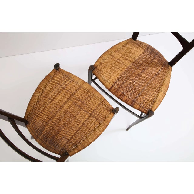Pair of Chiavari "Super Leggera" Chairs, Italy, 1950s For Sale In New York - Image 6 of 13