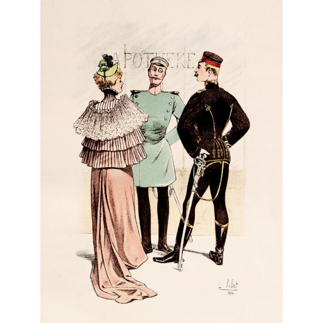 French 1893 French Cavalry Lithographs, Firmin Didot - Vallet (Set #2) For Sale - Image 3 of 7