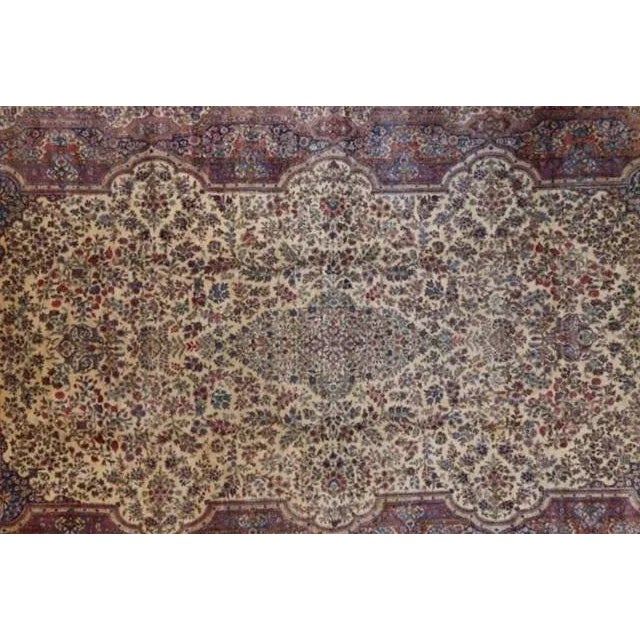 1940's Persian Lavar Kerman Palace Rug, 12' X 21' For Sale - Image 4 of 11
