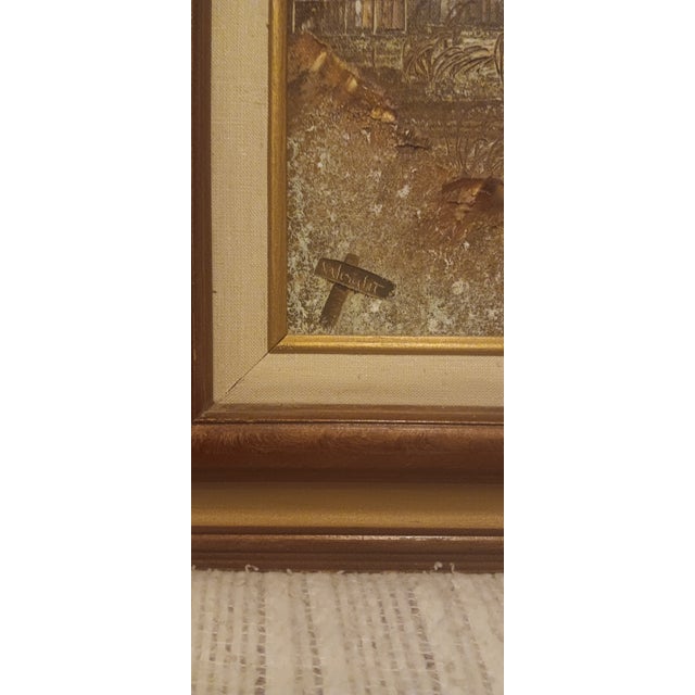 Textile Large James Couper Wright Original Oil - Mid-Century California Regionalist Landscape - 24x 22” Description For Sale - Image 7 of 8