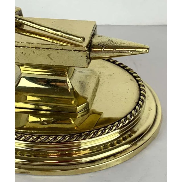 19th Century Antique English Brass Anvil Matchstrike For Sale - Image 9 of 13