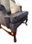 Newly professionally upholstered wingback chairs with designer fabric and piping. Fabric on chairs is Kravetcouture in a...