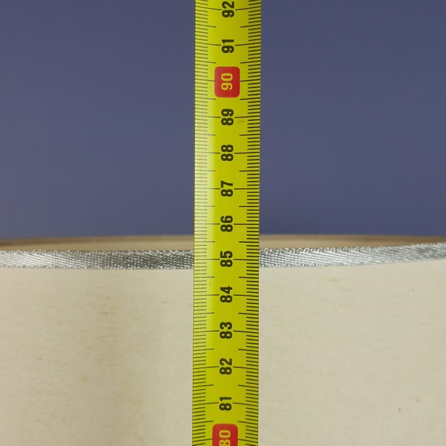 Purple Ceramic Table Lamp with Floral Fabric Lampshade, 1960s For Sale - Image 14 of 15