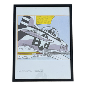Vintage Roy Lichtenstein Whaam! Poster Panel 1 Tate Publishing Uk 1996