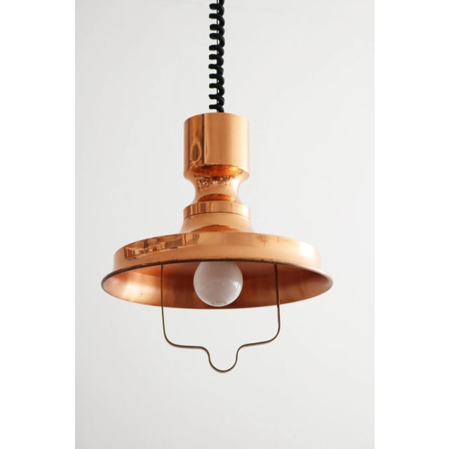 Mid-Century Modern Danish Copper Pendant Light by Vitrika, 1960s For Sale - Image 3 of 9