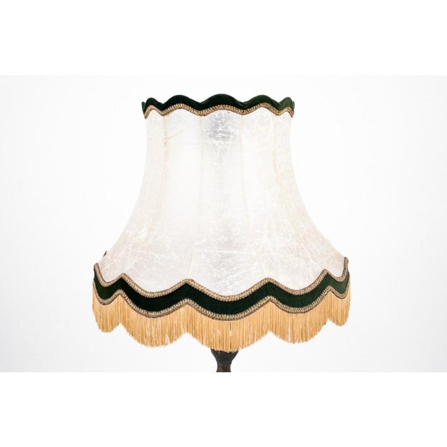 Floor lamp from the mid-20th century. Lamp shade damaged, which is shown in the photo attached in the gallery. Dimensions:...