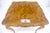 Italian Olive Burl Wood Game Table Pull Out Trays One Drawer MINT! For Sale - Image 6 of 16