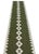 Handmade New Zealand Wool Dhurrie Runner, Olive Green and Cream Geometric Runner Rug- 2'x10' For Sale - Image 11 of 12