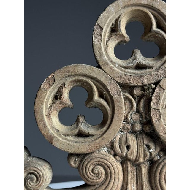 Neo-Gothic Terracotta Ornaments, Set of 2 For Sale - Image 9 of 18
