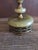 Gorgeous heavy table lamp made of onyx or marble and brass. Gently used with no flaws. Works well.
