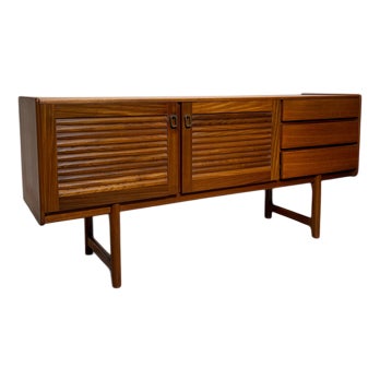 Brass Hardware Sideboard from McIntosh For Sale